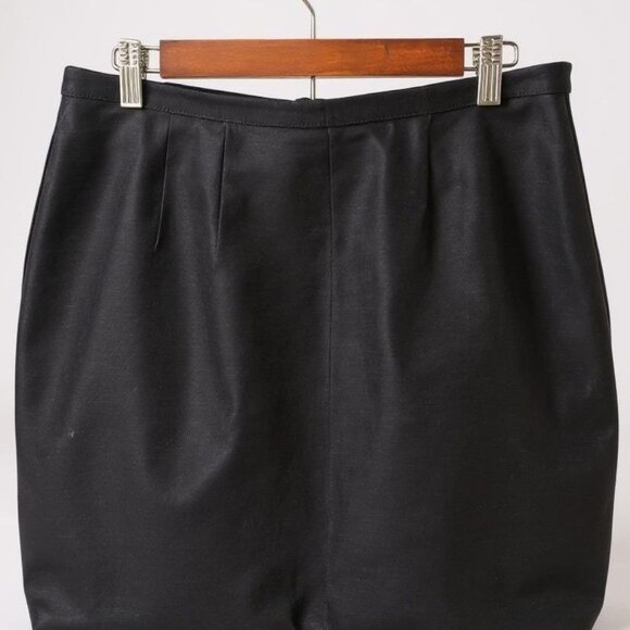 Harvé Benard Womens Black Linen Blazer and Skirt Suit Set Size 14 - Picture 13 of 16